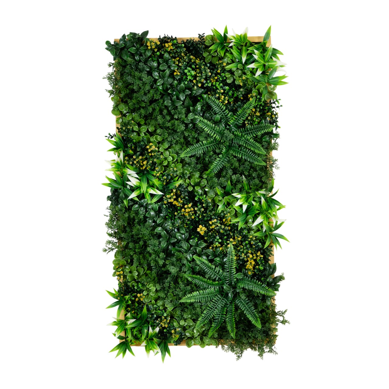 20" x 40" Framed Hawaiian Islands Artificial Living Wall Art Panel